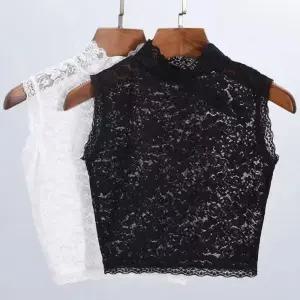 레이스 목폴라 이너나시 민소매 폴라티 터틀넥 반목