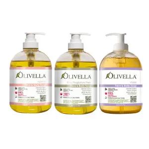 [올리벨라] 페이스앤바디 리퀴드솝 3종 (로프로그란스 프리 / 아프리콧 / 바이올렛)