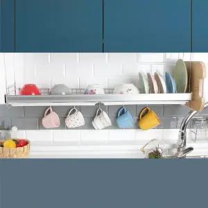 상부장 넓은 스텐 컵 식기건조대 900 접시 부착식 싱크 부착 선반 카페