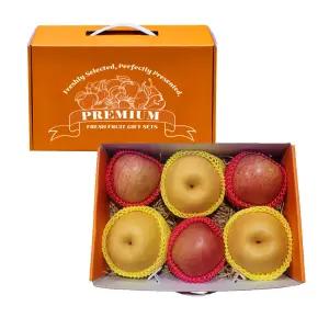 [딜픽]실속 사과배 6입 선물세트(2.35kg내외) 청송사과 실속형