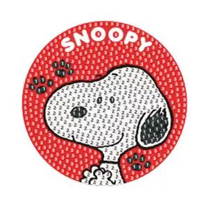 피너츠 스누피 레드 보석십자수 스티커 10x10cm