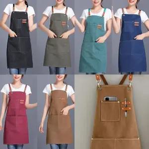 카페앞치마 빈티지 앞치마 바리스타 까페 캔버스 방수/카페/어린이집/교사/작업용/업소용/미술용/수확