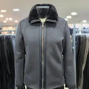 [레노마]F/W 네이비 프리미엄 양가죽 배색 양면 숏 무스탕 OHMLU55_BP