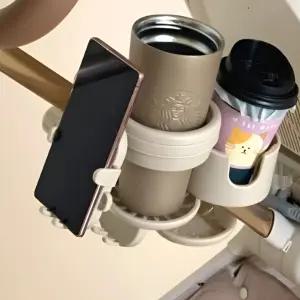 올보르 3in1 유모차 컵홀더 2구 폰홀더