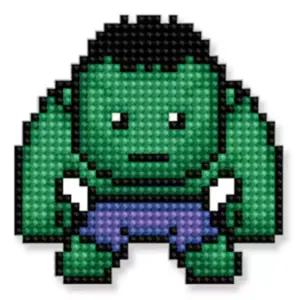 마블 어벤저스 헐크 보석십자수 스티커 10x10cm