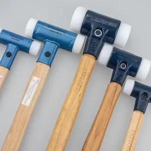 무진동 망치 타일 고무 충격흡수 해머 납볼 경량 손잡이