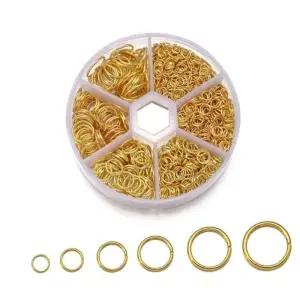 O링 뜨개질 와이드 도구 구성 오링 키링 열쇠고리 부자재 연결 1040pcs