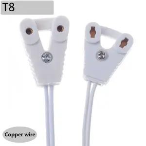 T8 램프 T8 라이트 박스 라인 램프 소켓 케이블 조명 형광등 용 기본 와이어