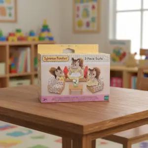 실바니안 패밀리 플라워 소파세트 미니어처 장난감 인형의집 소품 소꿉놀이 가구 거실 수집