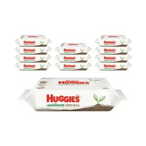 하기스 네이처메이드 생분해물티슈 휴대용 20매X12개