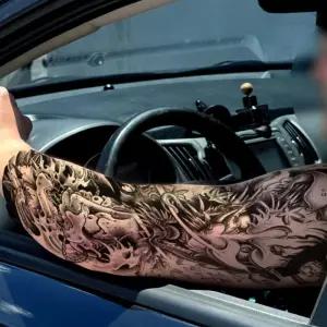 이레즈미 스티커 지워지는 문신 판박이 붙이는 남자 컬러 대형 타투 스티커