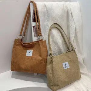 여성 가을 패션 코듀로이 숄더백 데일리 출근 가방 hUA6+6KLQ