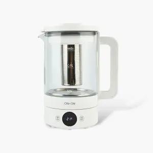 온더랩 내열유리 보온 분유 전기 주전자 티포트