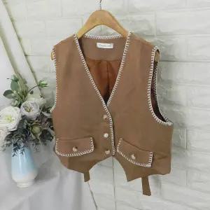 [쿨젠]crc_스티치라인조끼VOT가을조끼,면조끼,가죽조끼,스웨이드조끼,미니베스트