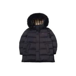 [닥스리틀] 중힙 트리밍 덕다운 네이비 아동 방한 아우터