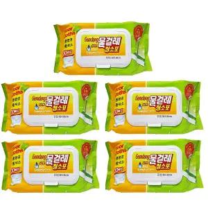 물걸레 청소포 실속형 캡형 청소물티슈 중형 30매 × 5팩 / 10팩