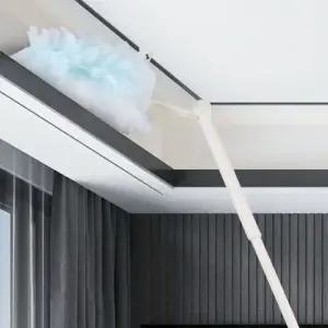 길이조절 먼지털이 먼지떨이 양면 흡착 더스터 청소 핸들 제거기 떨이개 털이개 일회용 P860-O