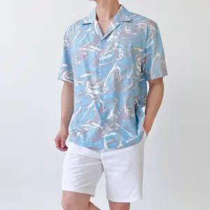 GSS SH221 남자 휴양지 바캉스 비치 오버핏 반팔남방 셔츠