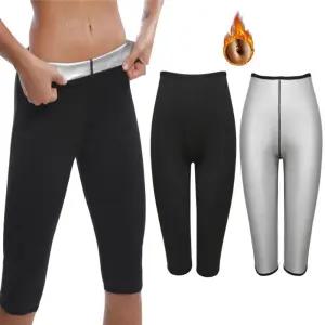 땀복레깅스 하체 운동 효과 신축성 좋은 방수 여자 땀복 7부 팬츠
