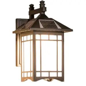 전통 외벽등 한옥 방수 실외조명 벽걸이 카페 민속 태양광 램프 워터프루프