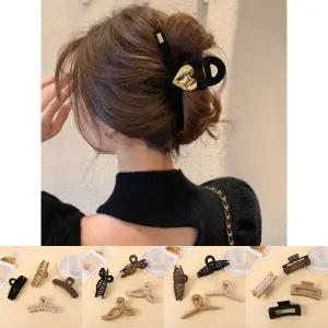 러브잇 헤어 집게핀 블랙/헤어머리핀/여아머리핀/헤어고정/간편한집게핀/긴머리집게핀/깔끔한헤어핀