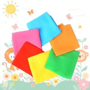 유아체육교구 신체활동 무지개색 스카프 6색 사회성 날리기 소프트