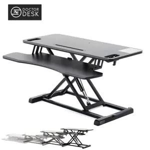 닥터데스크 듀얼 스탠딩 데스크 서서 일하는 수동 높이조절 워크 책상 업무용