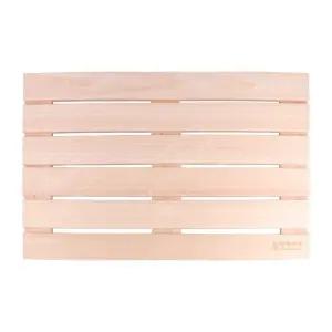 봄비 순수 편백 나무 평 발판 중/욕실깔판/변기발받침대/나무매트/변기발매트/황금색발매트/변기발받침/호