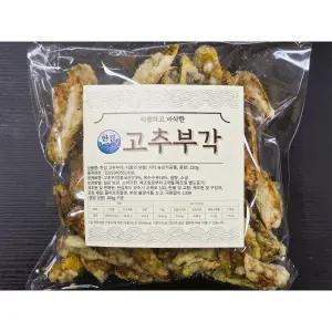 한김 찹쌀 고추 부각 튀각 고추튀김 밥반찬 술안주 1봉 120g 주전부리.과자 주전부리 쥐포 포차 안주 육포