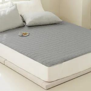 프리미엄 퀼팅 누빔패드 4면 고정밴드형 침대커버 매트리스커버 슈퍼싱글매트리스커버