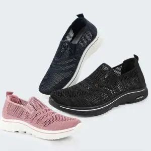 메쉬 슬립온 쿠션 운동화 경량 여름 남녀공용 워킹화 발편한 데일리 신발 캐주얼슬립온