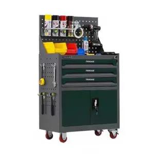 이동식 공구 캐비넷 공구함 캐비닛 주황색 부품함