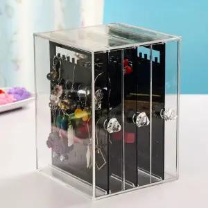 목걸이 보석함 악세사리 정리함 아크릴 투명 목걸이보관함 블랙