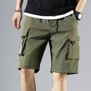 남자 카고 반바지 조거 팬츠 허리 밴딩 루즈 빅사이즈