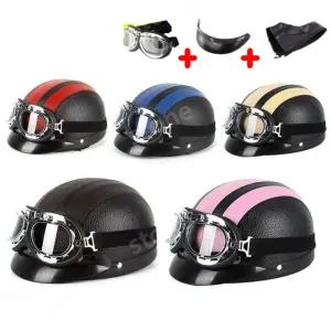팻바이크 헬멧 전동 오토바이 할리헬멧 전기자전거 킥보드 자토바이 고글