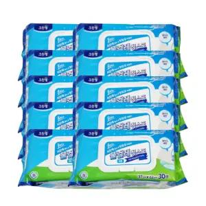 크린랩 물걸레청소포 대형 37cmX22cmX30매 10개