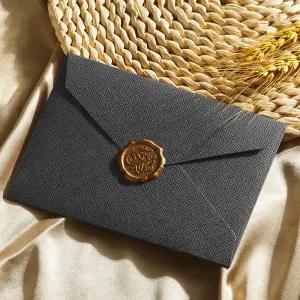 리드홈 고급 린넨 답례 편지 봉투 3p + 편지지 10p + 스탬프 3p 세트