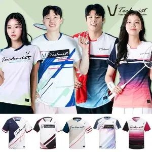 [테크니스트] 남성 여성 티셔츠 반팔 배드민턴복의류 게임웨어
