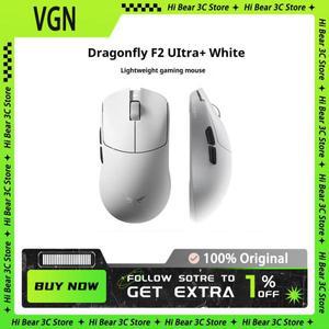 Vgn Dragonfly F2 경량 무선 마우스 게이밍  e스포츠 세 가지 모드 연결 Paw3395/3950 센서 인체공학적 디