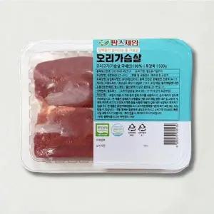 팜스제임 (무항생제) 생 오리 통 가슴살 오리고기 500g //FJS