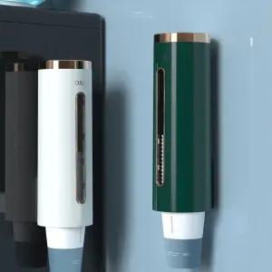 무타공 투명 종이컵 디스펜서 (색상선택)/일회용컵/탕비실/사무실/수납/보관/정리/꽂이/홀더/컵받침/정리대