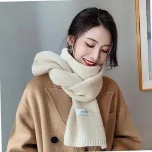 남자 여자 데일리 심플 베이직 깔끔한 니트 목도리