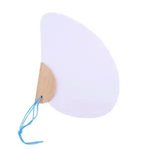 미니 조개 부채 (10개) 그리기 무지 모양 만들기만들기 미술재료 공예 만들기 수업 전통 대나무 여름만들기