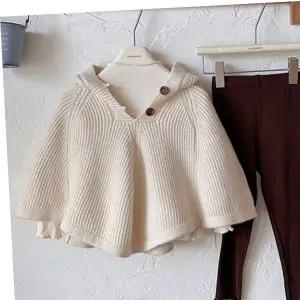 우드버튼 니트후드망토 레깅스 아동 상하세트 205509