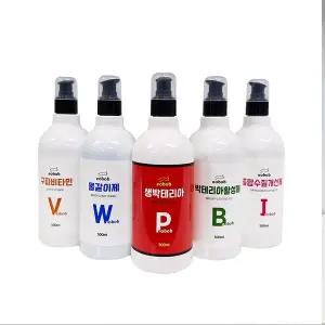 [eobob] 5종세트 생박테리아 물갈이제 종합수질개선제 구피비타민 박테리아 활성제 각 500ML