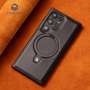 마그네틱 맥세이프 스탠드 홀더 링 가죽 케이스 삼성 갤럭시 S22 방지 26u 울트라 S23 충격 플러스 레트로 S26 커버 S24 S25