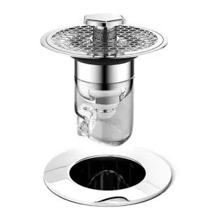 거름망 세면대 원터치 스프링 팝업 트랩 자동개폐 냄새 해충 머리카락 이물질 방지 마개 폼업