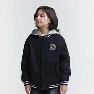 [내셔널지오그래픽키즈]K251UJP930 우븐 베이스볼 점퍼 CARBONBLACK