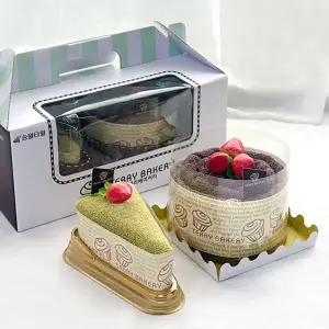 테리 베이커리 케익타월 기프트세트(미니파티1+삼각조각1) 수건 타올 답례품 기념타