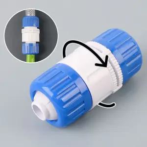 회전식 물 호스 연결기 X2개 연결커넥터 연결캡 부속 호스연결부속
